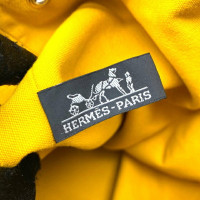 Hermès Sac Polochon Canvas in Yellow