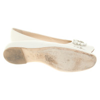 Navyboot Slippers/Ballerinas Leather in White