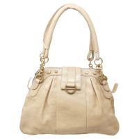 John Galliano Handtasche aus Leder in Beige