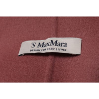 S Max Mara Jas/Mantel Wol in Roze