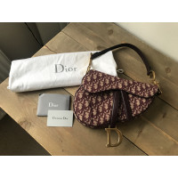 Christian Dior Saddle Bag aus Canvas