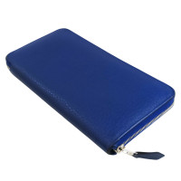 Hermès Azap Classique Wallet aus Leder in Blau