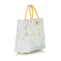 Prada Fiocco Bow Bag en Coton en Blanc