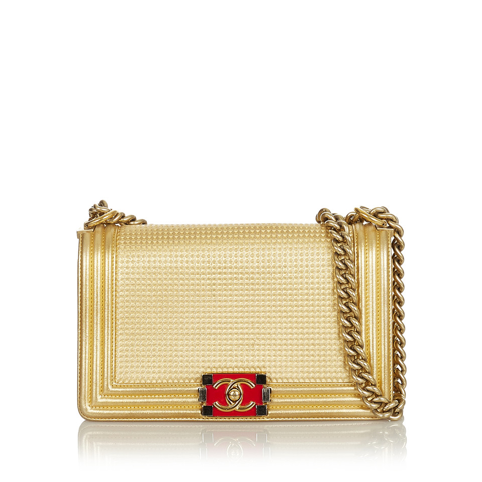 Chanel Shoulder bag Leather in Gold