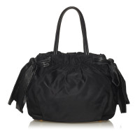Prada Fiocco Bow Bag Cotton in Black
