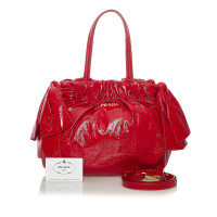 Prada Fiocco Bow Bag Patent leather in Red