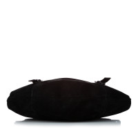 Yves Saint Laurent Umhängetasche aus Wildleder in Schwarz