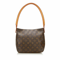 Louis Vuitton Borsa a tracolla in Tela in Marrone