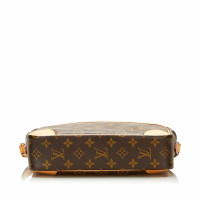 Louis Vuitton Borsa a tracolla in Tela in Marrone