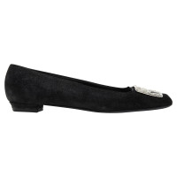 Louis Vuitton Slippers/Ballerinas Suede in Black