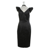 Karen Millen Black dress with statement chain