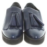 Paloma Barcelo Slippers/Ballerinas Leather in Blue