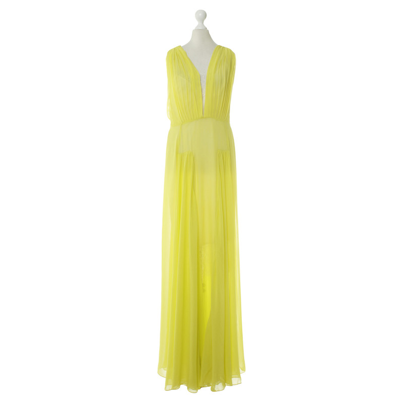 By Malene Birger Gala dress in lemon yellow