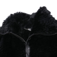 Just Cavalli Jacket/Coat Fur in Black