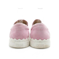 Chloé Sneakers aus Leder in Rosa / Pink