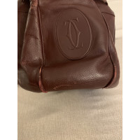 Cartier Shoulder bag Patent leather in Bordeaux