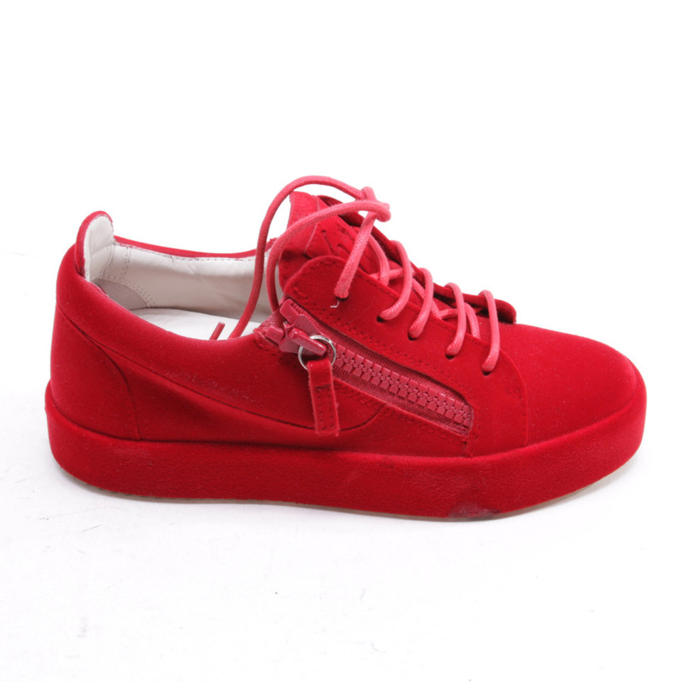 Giuseppe Zanotti Sneakers aus Leder in Rot