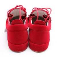 Giuseppe Zanotti Sneakers aus Leder in Rot