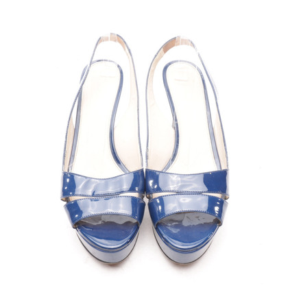 Prada Sandali in Pelle in Blu