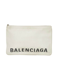 Balenciaga Clutch Bag Leather in White