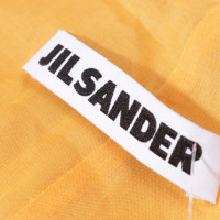 Jil Sander Jas/Mantel Leer in Oranje