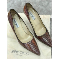 Jimmy Choo Pumps/Peeptoes Leather in Bordeaux