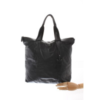 Jil Sander Shopper aus Leder in Schwarz