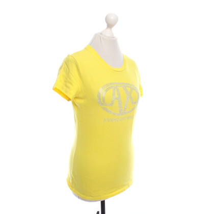 Armani Exchange Top Cotton in Yellow