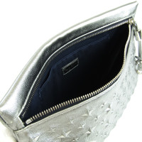 Jimmy Choo Clutch Bag Patent leather in Silvery