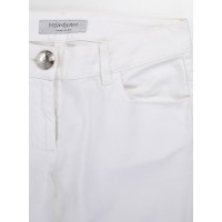 Saint Laurent Jeans aus Baumwolle in Weiß