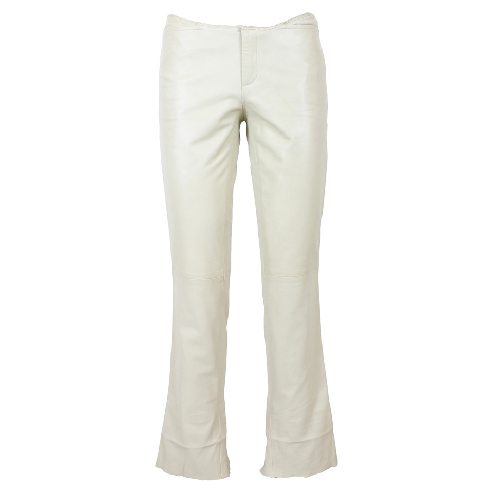 Gucci Trousers Leather in Beige