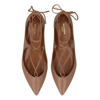 Aquazzura Slipper/Ballerinas aus Leder in Beige