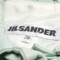 Jil Sander Jacket/Coat Leather in Green