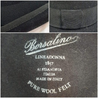 Borsalino Hut/Mütze aus Wolle in Schwarz