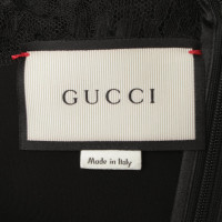 Gucci Schwarzes Kleid mit Spitze