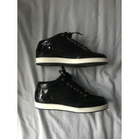 Jimmy Choo Sneakers aus Lackleder in Schwarz