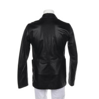 Jil Sander Jacket/Coat Leather in Black
