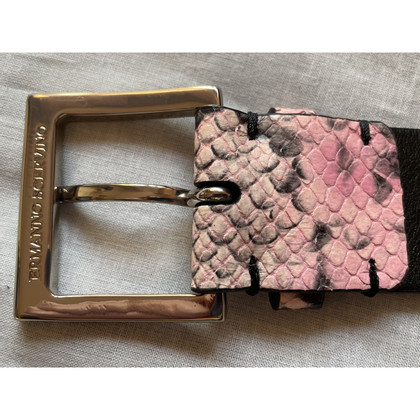 Ermanno Scervino Gürtel aus Leder in Rosa / Pink