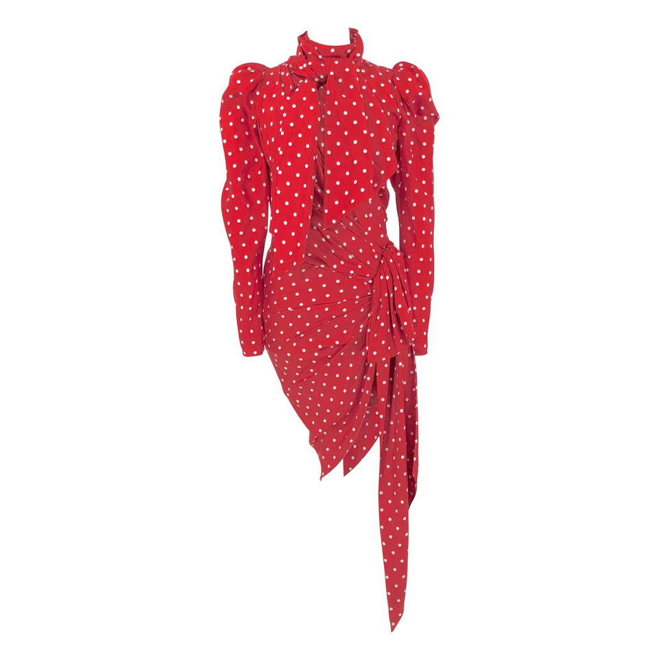 Alexandre Vauthier Dress Silk in Red