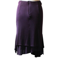 Costume National Skirt Viscose in Violet
