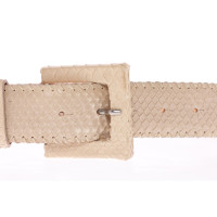 Reptile's House Belt Leather in Cream