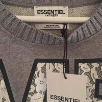 Essentiel Antwerp Knitted cotton sweater in grey