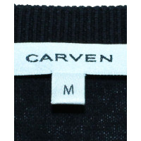 Carven Oberteil aus Baumwolle in Schwarz
