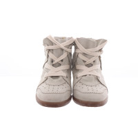 Isabel Marant Sneakers Leer in Crème