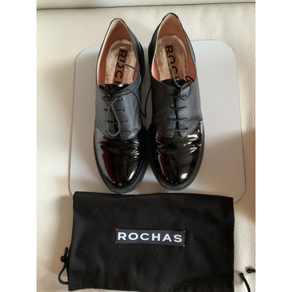 Rochas Schnürschuhe aus Leder in Schwarz