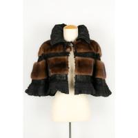 Christian Lacroix Jacket/Coat Fur in Black