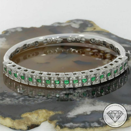 Salvini Bracelet/Wristband White gold in Green