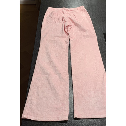 Escada Paire de Pantalon en Coton en Rose/pink