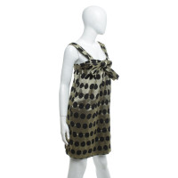 French Connection Dotted dress in gold / black