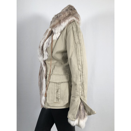 Ermanno Scervino Jacket/Coat Cotton in Beige